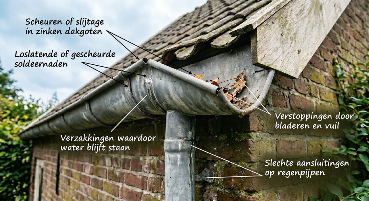 lekkage dakgoot Breda