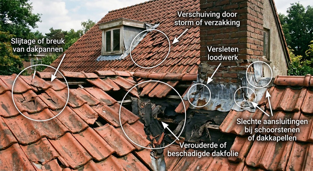 Lekkage pannendak Breda